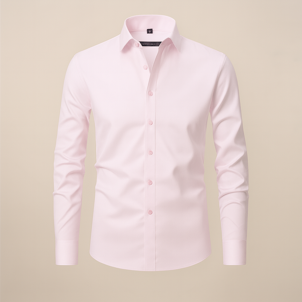 Men's Long Sleeve Smart Casual Button-Down Shirt