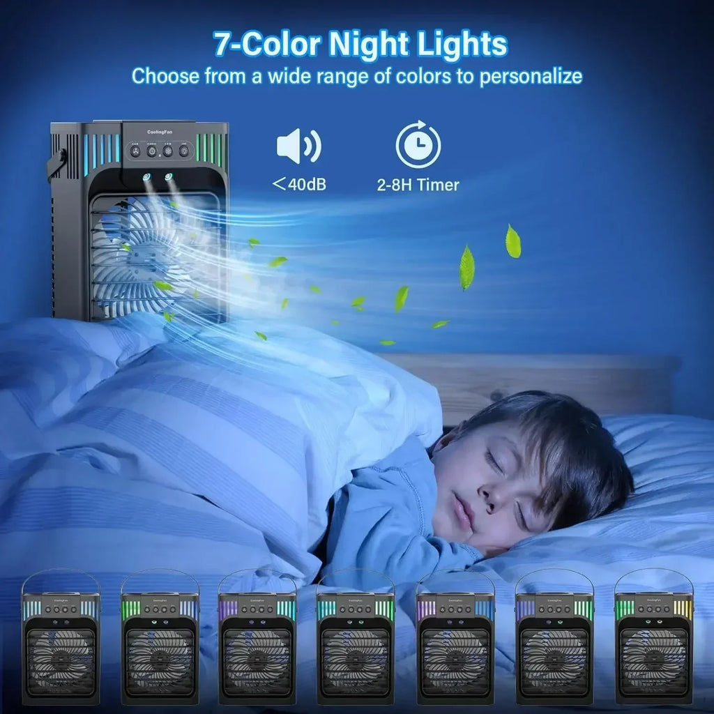 Portable Compact Desktop Air Conditioner with Remote Control