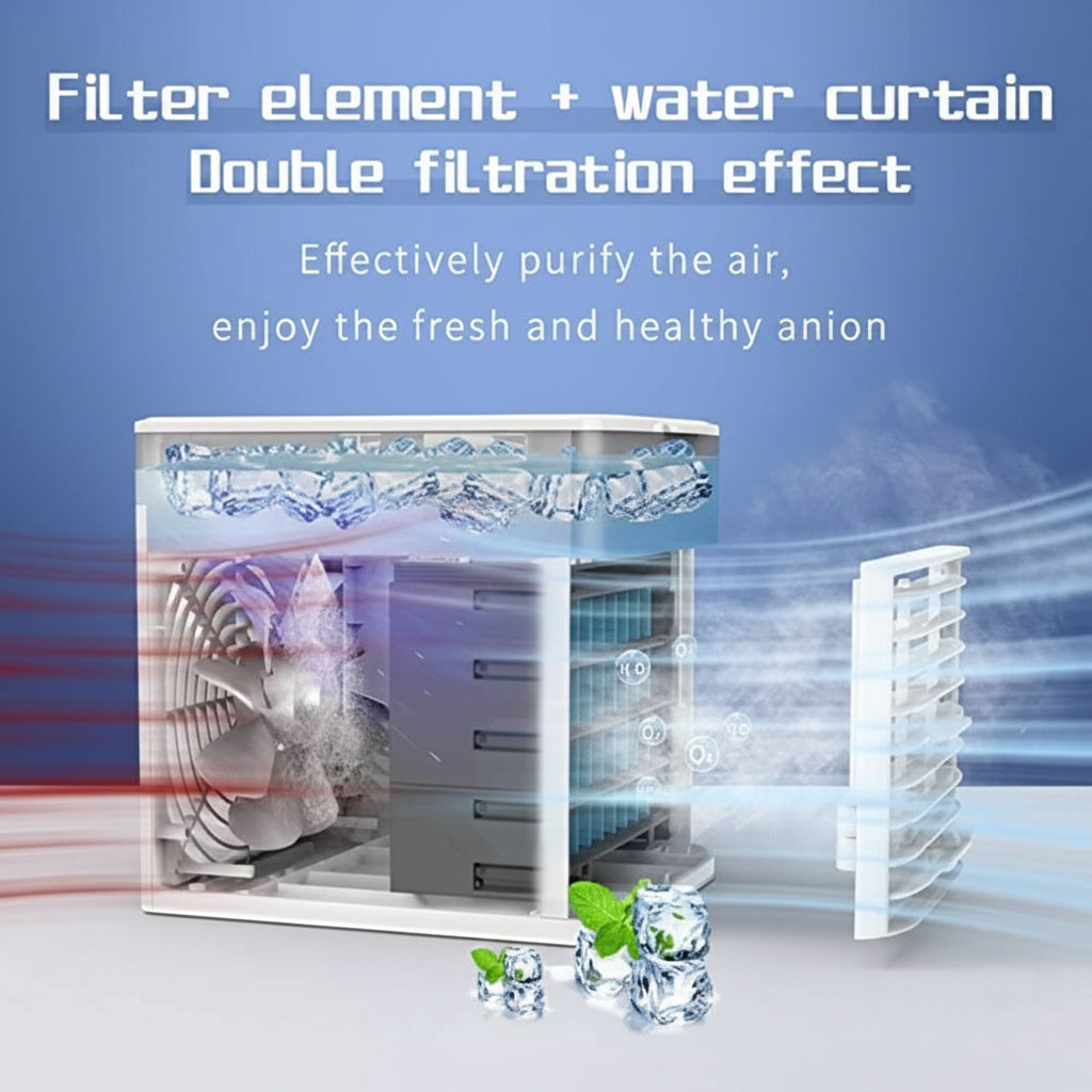 Eco-Friendly Portable Air Conditioner with Built-in Water Tank