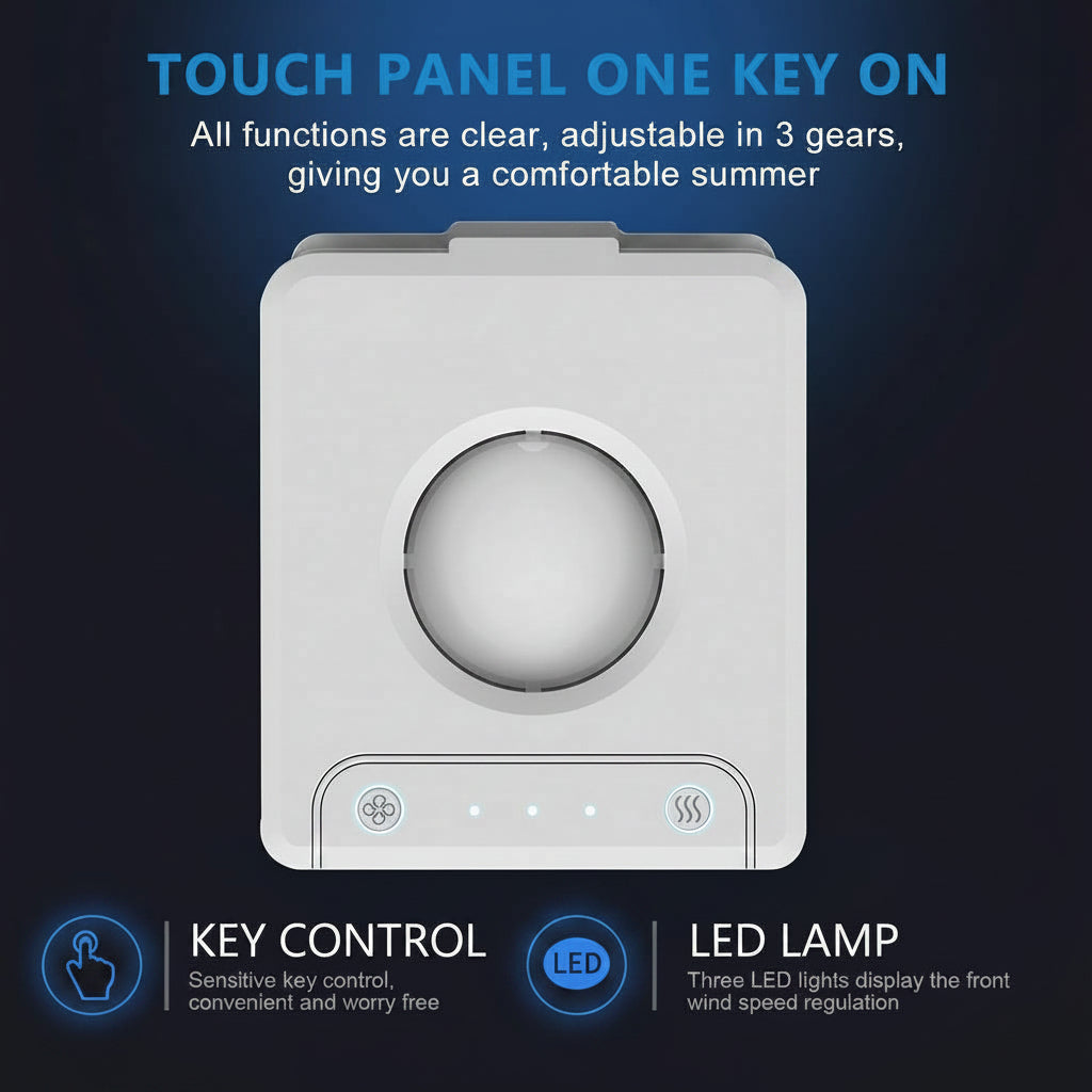Eco-Friendly Portable Air Conditioner with Built-in Water Tank