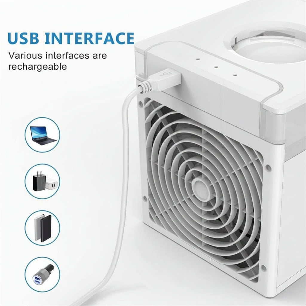 Eco-Friendly Portable Air Conditioner with Built-in Water Tank