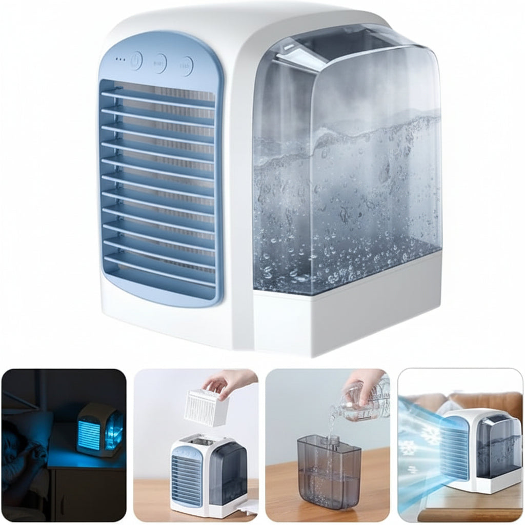 Portable Mini Oscillating Air Cooler Fan