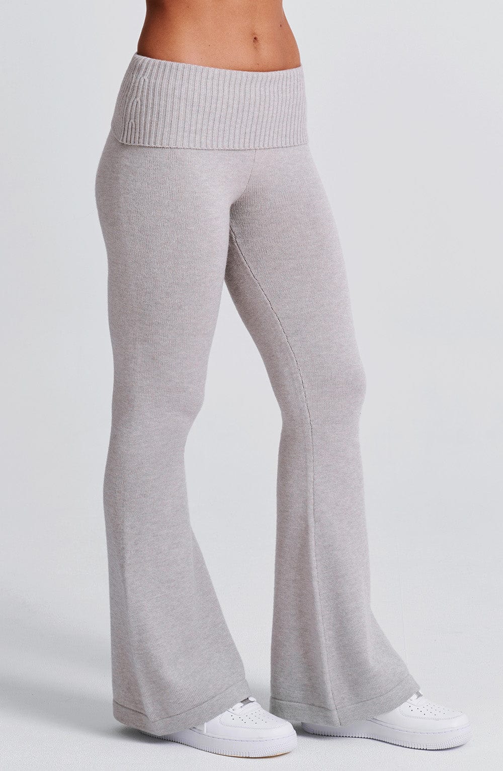 Carolina Knit Pants - Light Grey Marl