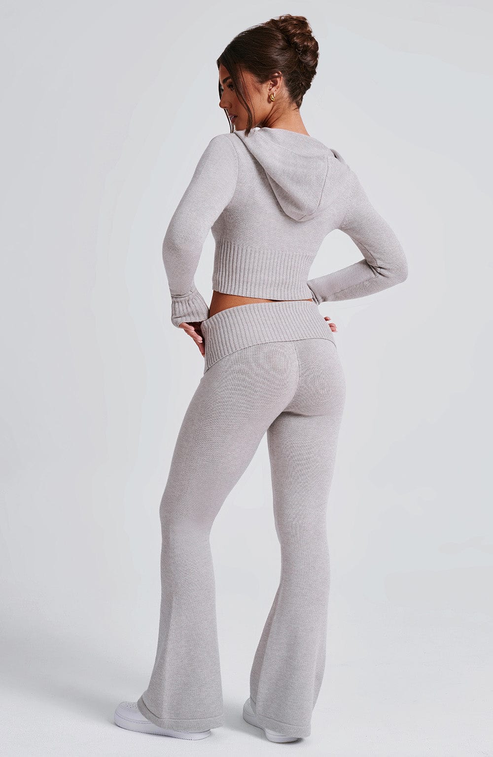 Carolina Knit Pants - Light Grey Marl