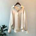 Women's Oversized Casual Long Sleeve Blouse