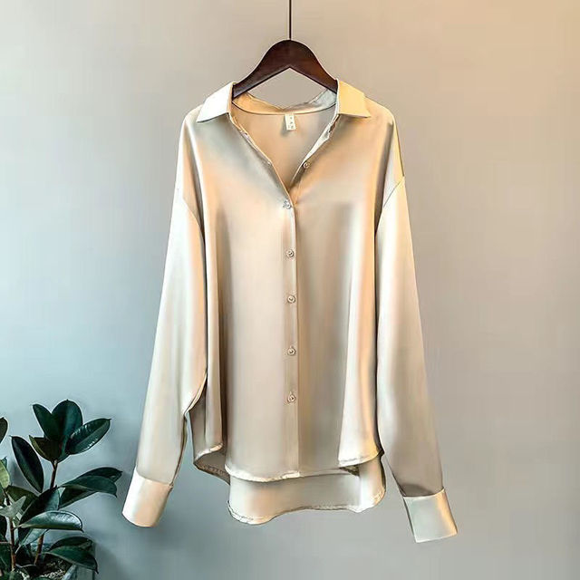 Women's Oversized Casual Long Sleeve Blouse