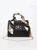 Women's Handbag with Scarf Detail