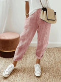 Women's High Waisted Striped Casual Pants | Wide Leg