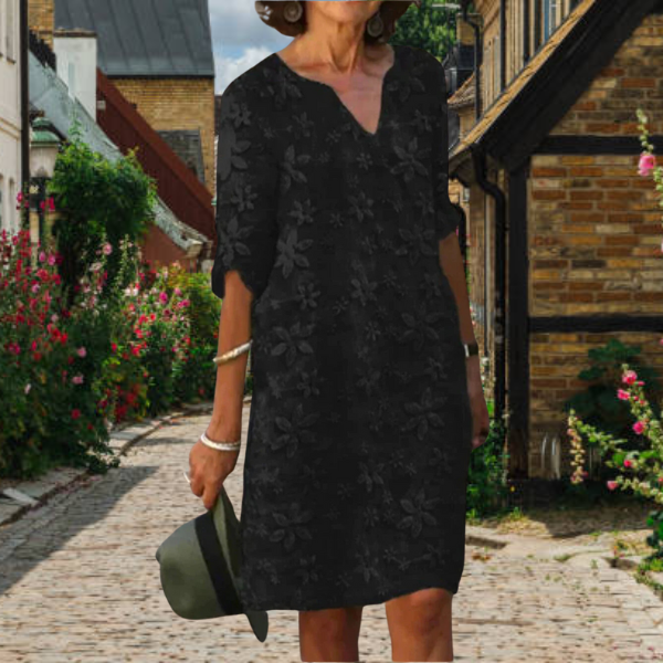 V-Neck Floral Summer Dress for Women