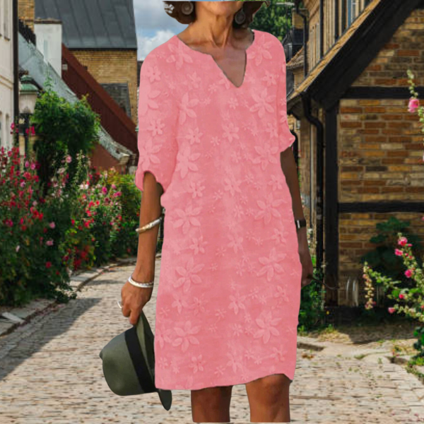 V-Neck Floral Summer Dress for Women