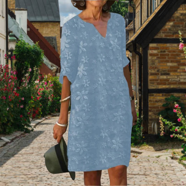 V-Neck Floral Summer Dress for Women