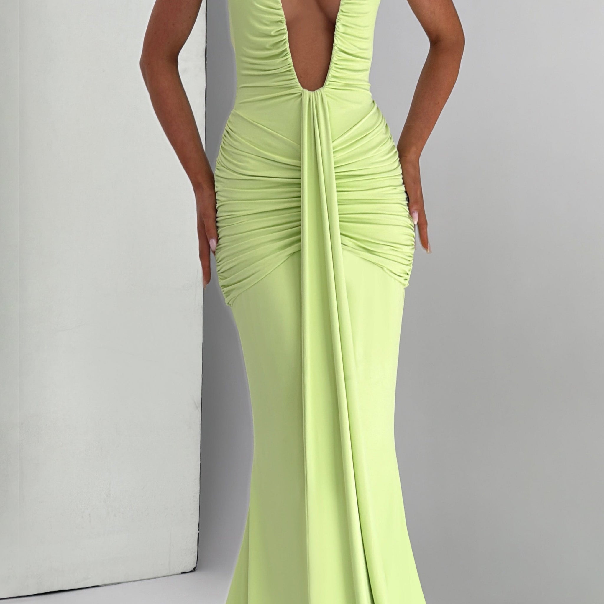 Edda Maxi Dress - Lime
