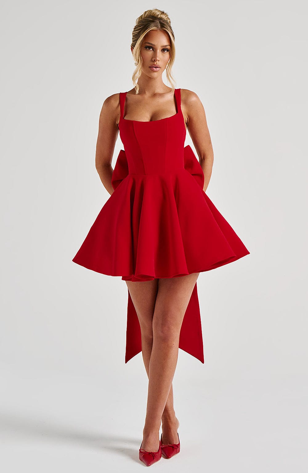 Chloe Mini Dress - Red