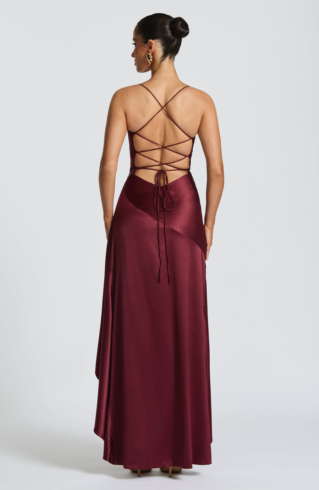 Cherry Lacquer Maxi Dress