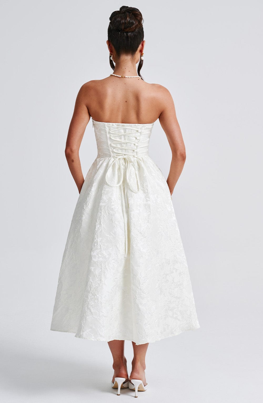 Lara Midi Dress - Ivory