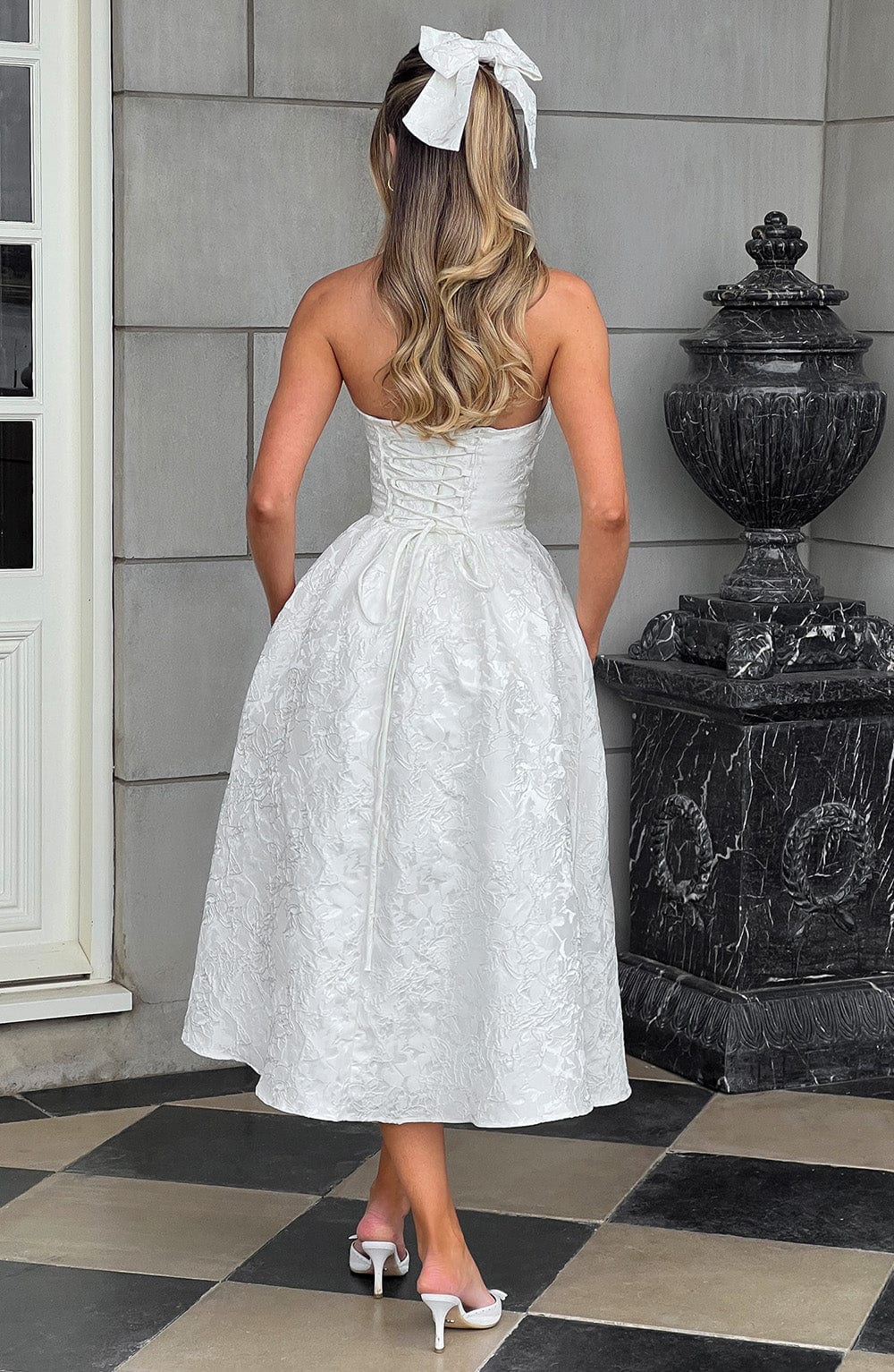 Lara Midi Dress - Ivory