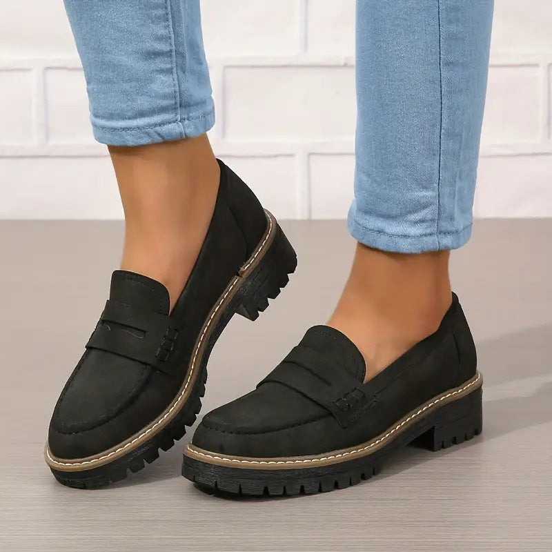Women's Slip-On Platform Loafers