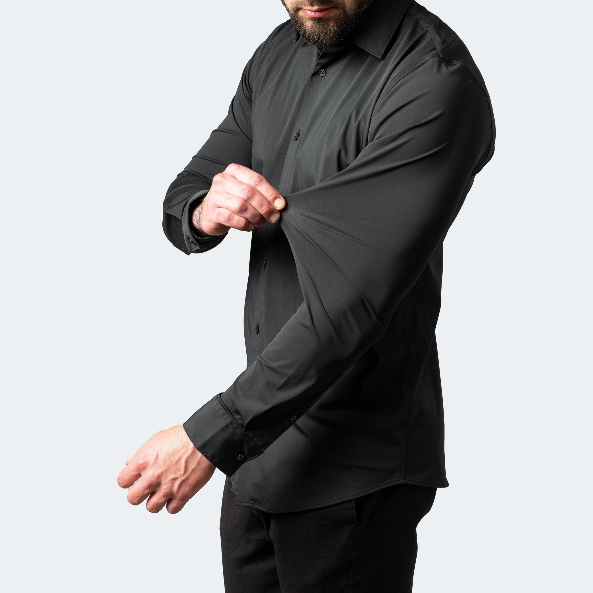 Men's Slim Fit Long Sleeve Formal Shirt
