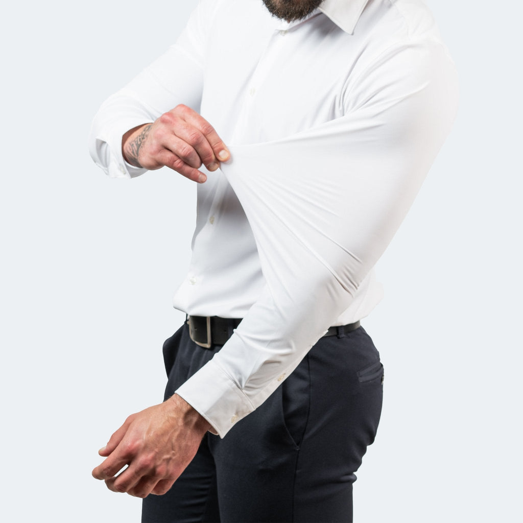 Men's Slim Fit Long Sleeve Formal Shirt