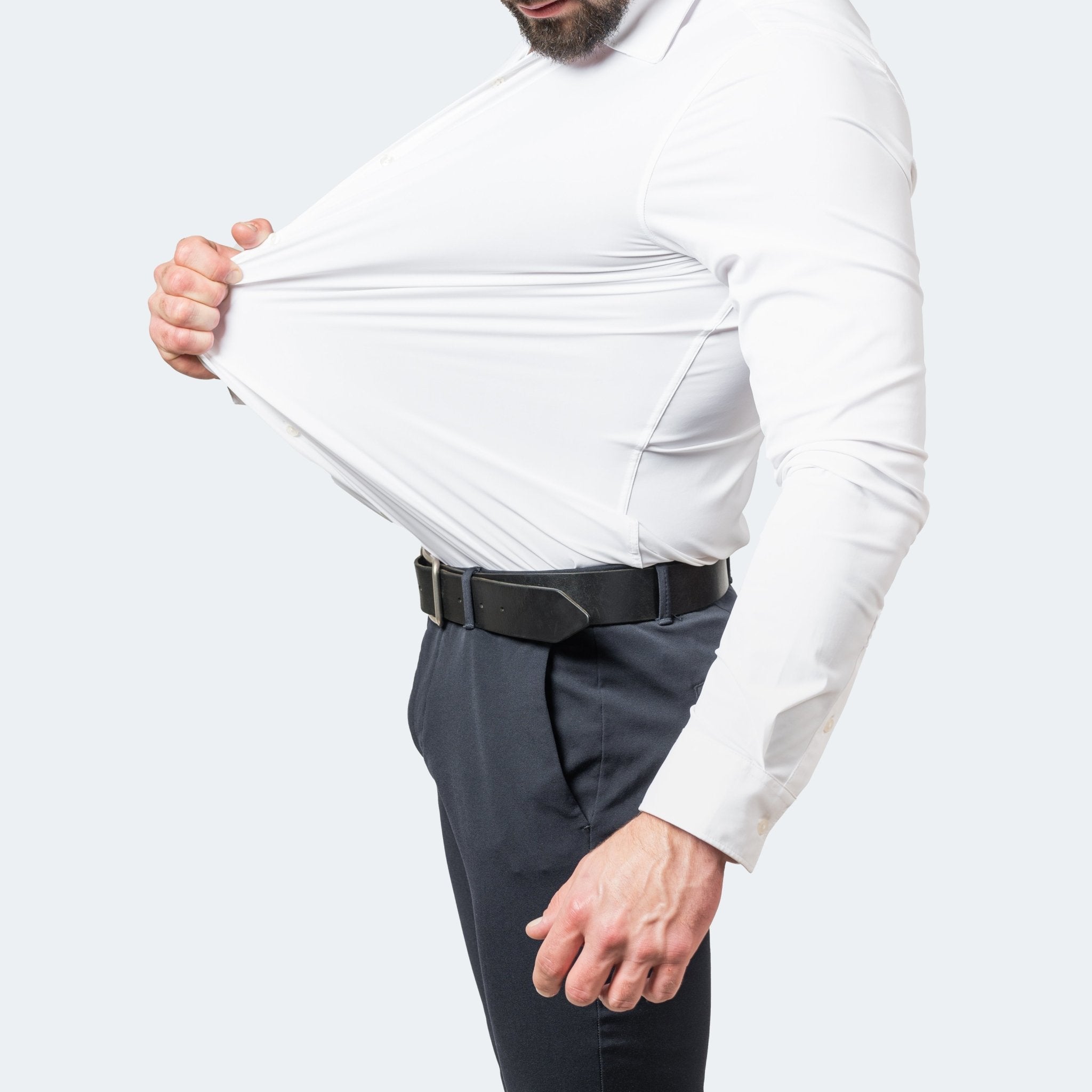 Men's Slim Fit Long Sleeve Formal Shirt