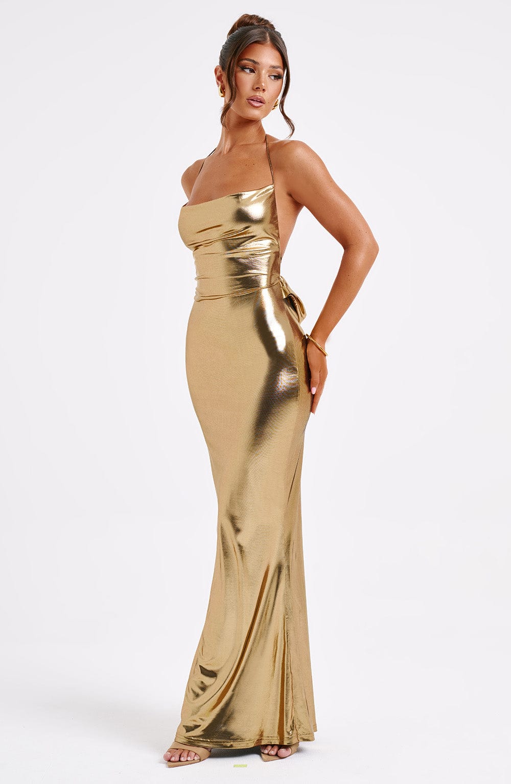 Amira Maxi Dress - Gold