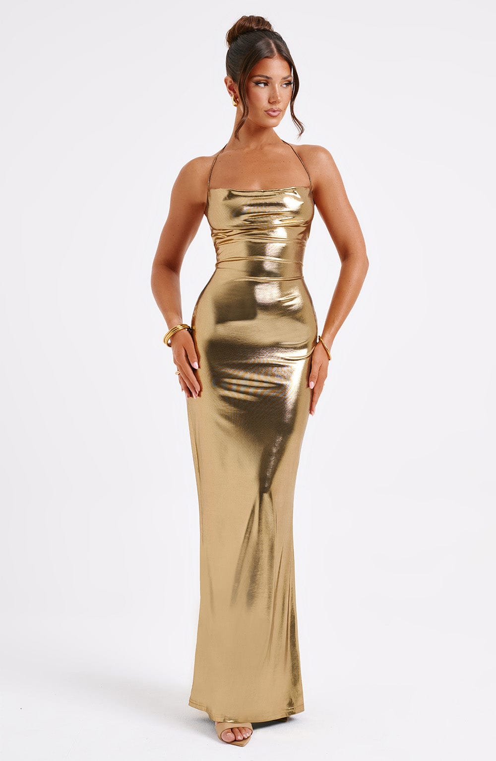 Amira Maxi Dress - Gold