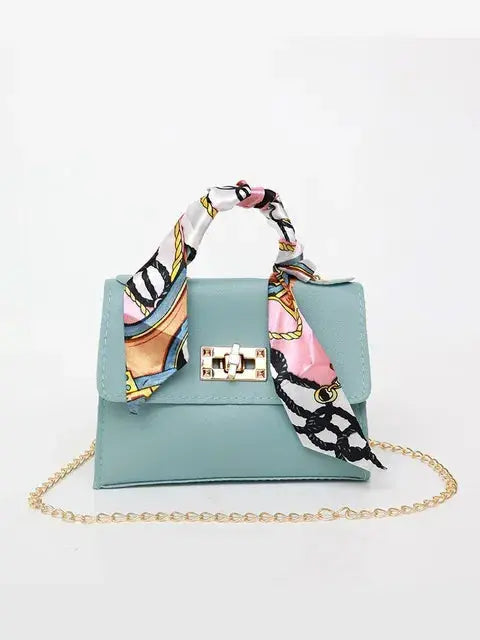 Women's Handbag with Scarf Detail