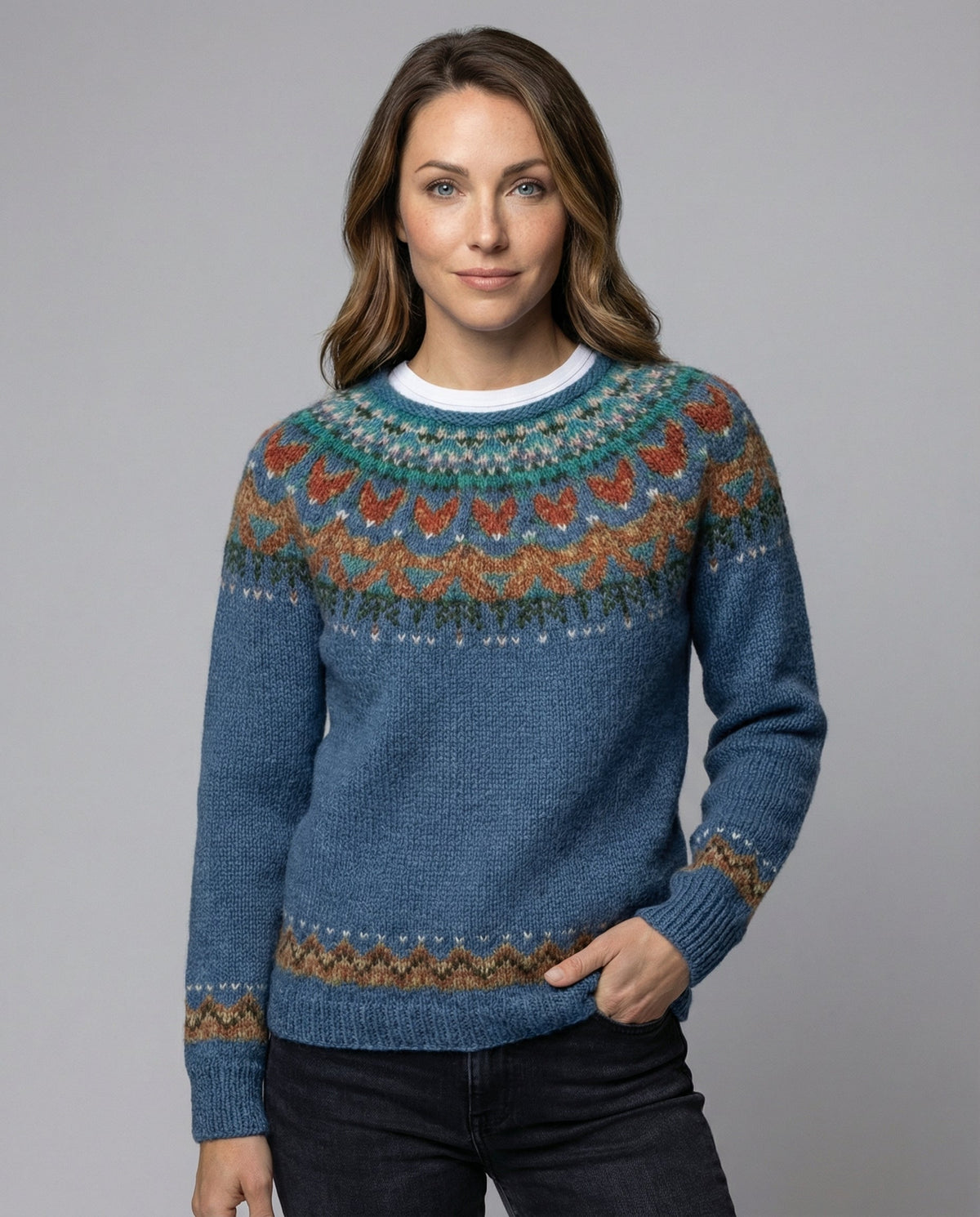 Women’s Cozy Fair Isle Crewneck Sweater | Winter