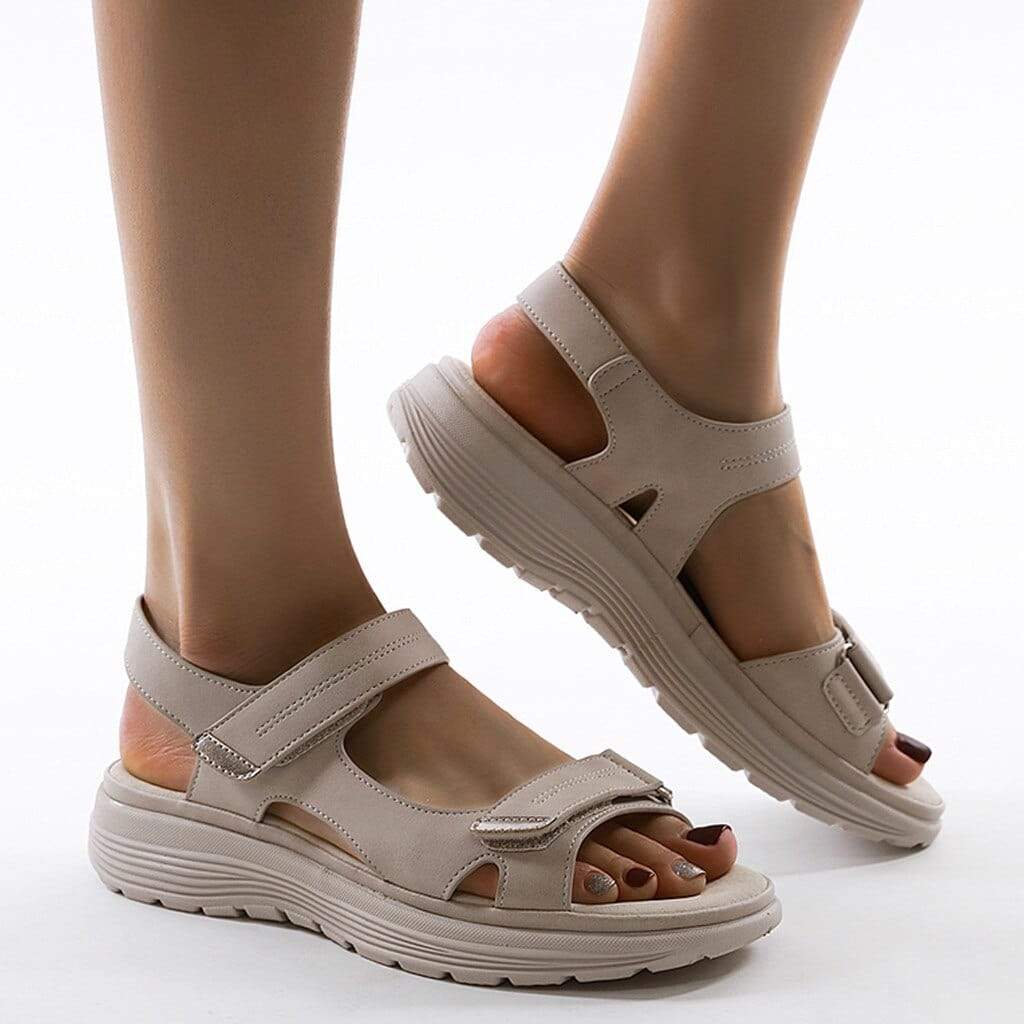 Women's Casual Velcro Closure Platform Sandals