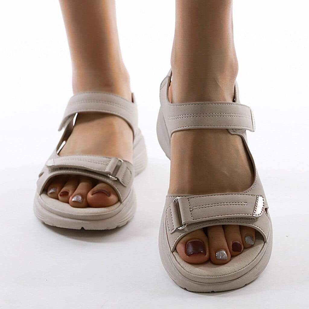Women's Casual Velcro Closure Platform Sandals