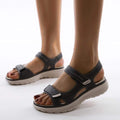 Women's Casual Velcro Closure Platform Sandals