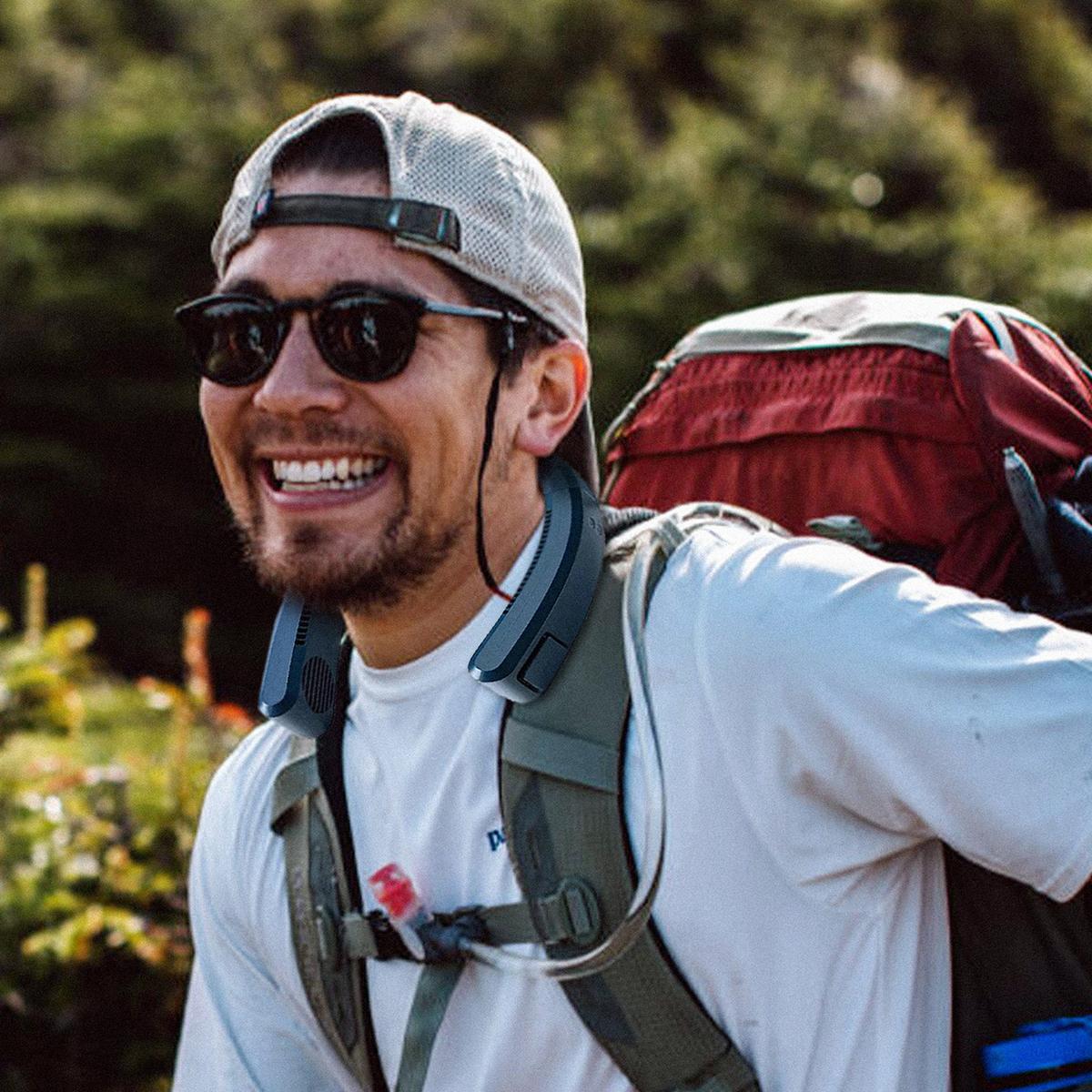 Compact Wearable Neck Cooler for Outdoor Activities and Work