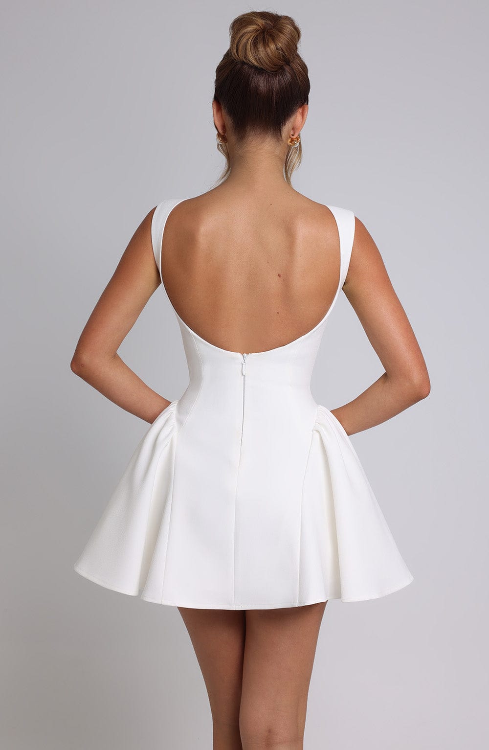 Luna Mini Dress-Ivory