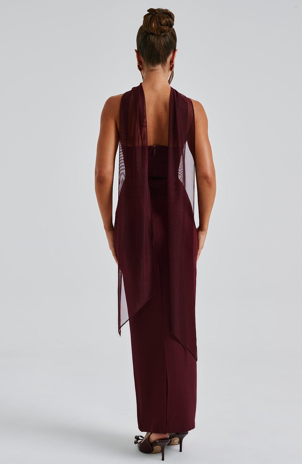 Manuela Maxi Dress - Cherry Lacquer