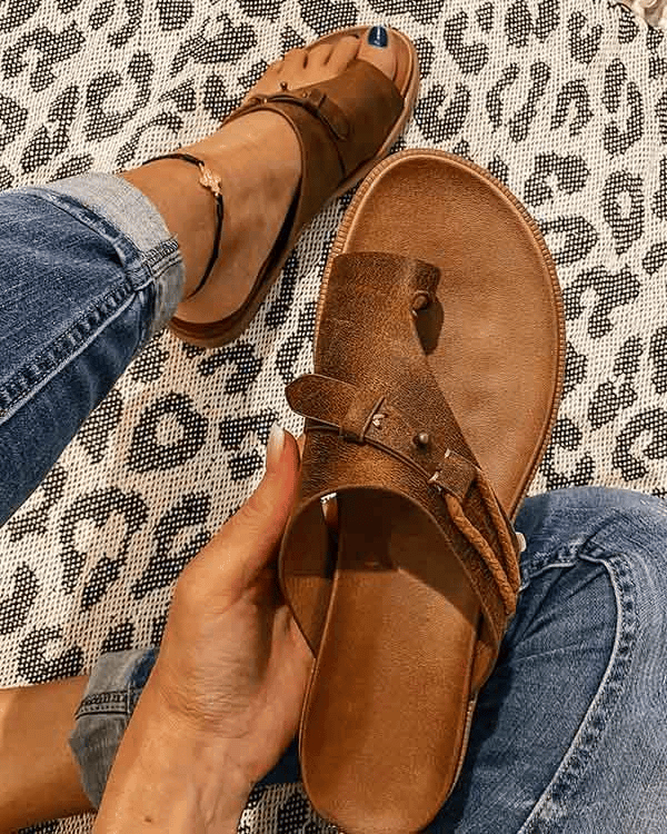 Women's Bohemian Summer Slide Sandals | Flat