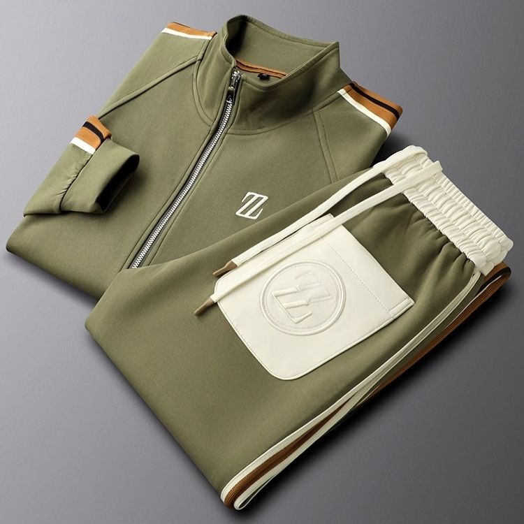 Men's 2-Piece Athletic Tracksuit Set | Jacket and Jogger Pants