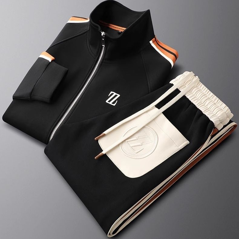 Men's 2-Piece Athletic Tracksuit Set | Jacket and Jogger Pants
