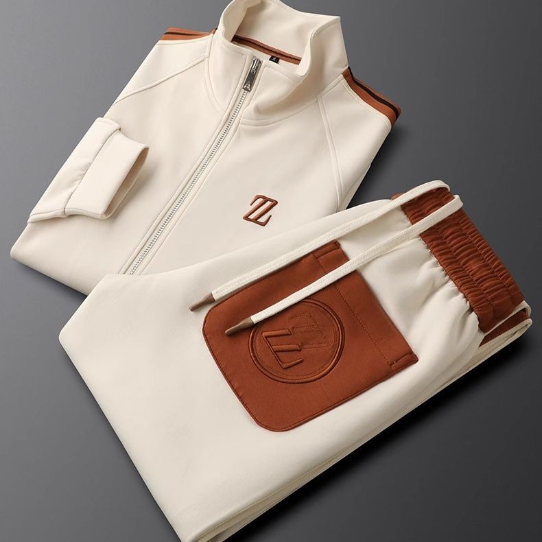 Men's 2-Piece Athletic Tracksuit Set | Jacket and Jogger Pants